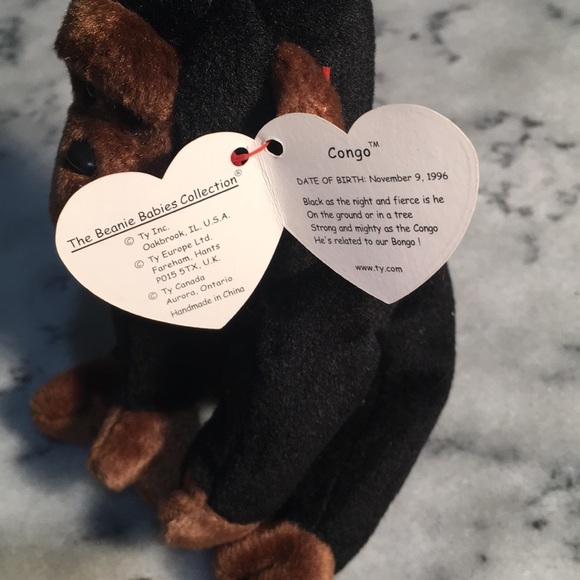 😂Ty Beanie babies, Congo the gorilla (4160) - Picture 2 of 3